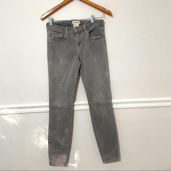 L’Agence • chantal low rise skinny gray jeans sz 28 - Picture 2 of 8